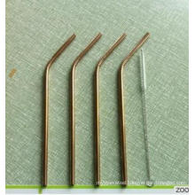 304 Golden Straws Gold plating stainless steel Straws